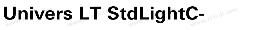 Univers LT StdLightC字体转换